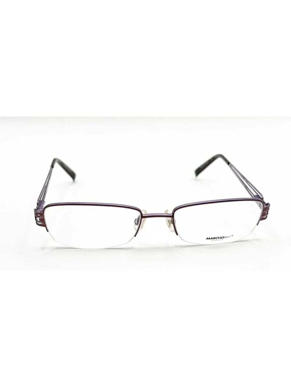 Marchon Nyc M166 255 Brown Authentic Eyeglasses 51-18-135